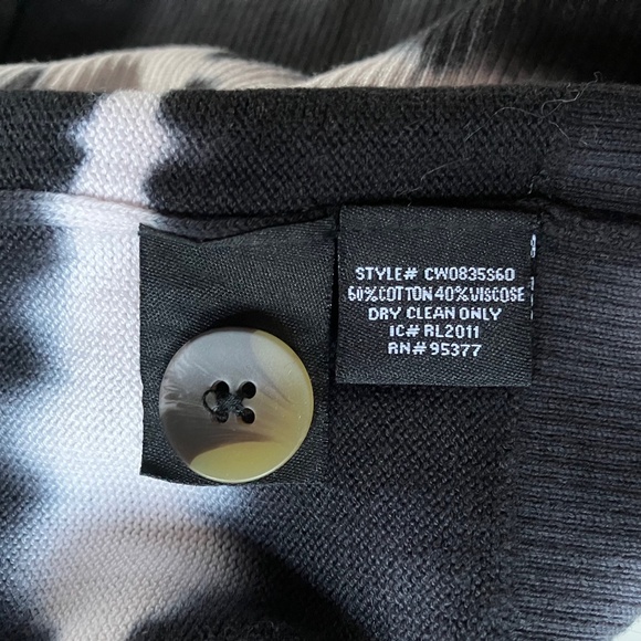 Sanctuary Oversize Black & White Tie Dye Cardigan L - Picture 5 of 5